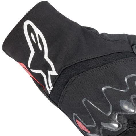 Luva Alpinestars Hyde Xt Drystar Xf Preto Vermelho Fluor Grid Motors