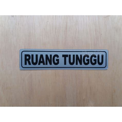 Jual Stiker Petunjuk Sign Label Ruang Tunggu Shopee Indonesia