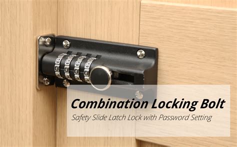 Hasware Combination Locking Bolt 4 Digit Combi Bolt Sliding Door Lock