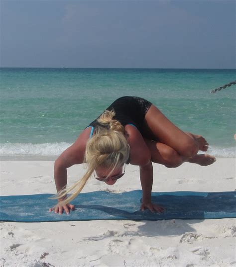 Beach Yoga Balance Pose Pictures Fort Walton Beach Florida