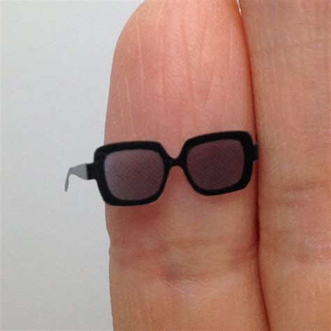 Ivy Dollhouse Miniature Eyeglasses Eyewear Black Or Tortoise Etsy