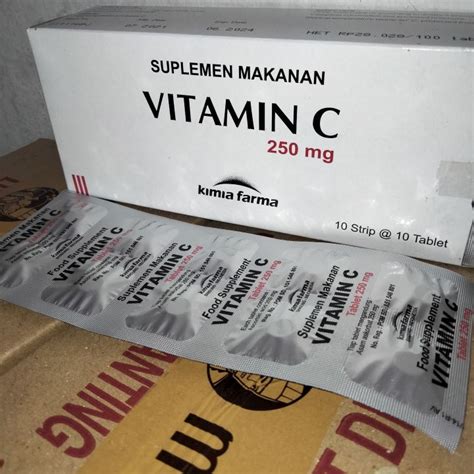 Vitamin C Mg Kf Harga Strip Isi Tablet Vitamin Kimia Farma