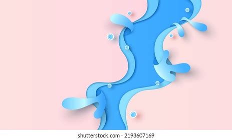 Water Frame Water Splashing Water Splash Stock Vector Royalty Free