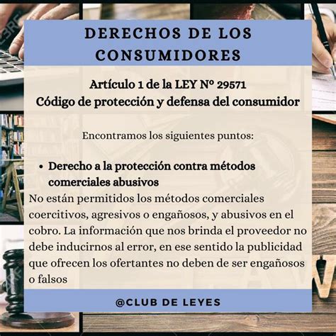 Derecho De Los Consumidores Derecho A La Protección Contra Métodos