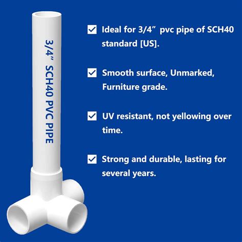 Letsfix 4 Way 3 4 Inch Pvc Fitting Pvc Elbow Pvc Pipe Connectors Furniture Grade For Diy Pvc