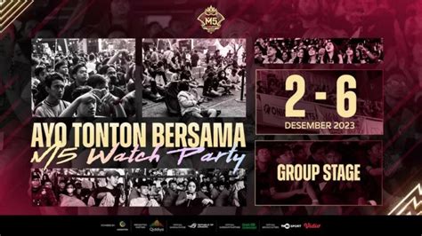 Dukung ONIC Esports Dan Geek Fam Di M5 Dengan Nobar Di 8 Kota Besar