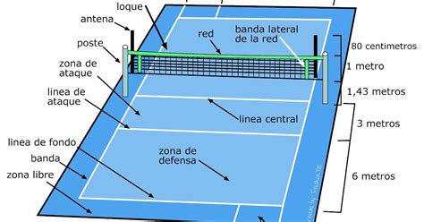 El Voleibol Medidas De La Cancha De Voleibol