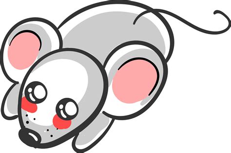 Cute Mouse Illustration Vector On White Background 13779911 Vector