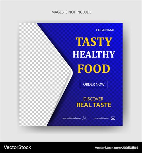 Food advertisement poster design free Royalty Free Vector