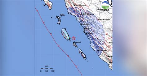 Gempa Bumi M Guncang Kepulauan Mentawai Sumatera Barat Pagi Ini