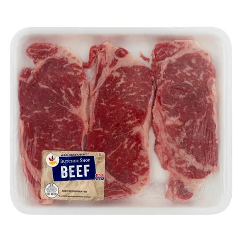 Save on Giant Company Beef New York Strip Steak Boneless Thin Order ...