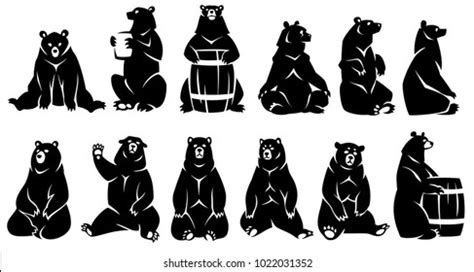 Grizzly Bear Sitting: Over 2 252 Royalty-Free Licensable Stock Vectors ...