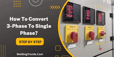 How To Convert Phase To Single Phase V V And V