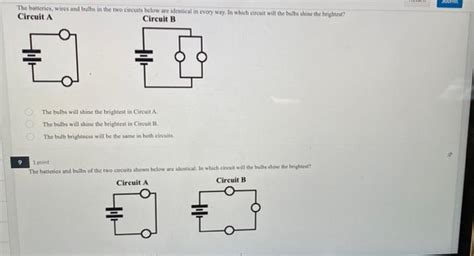 Solved The Batteries Wires And Bulbs In The Two Circuits Chegg