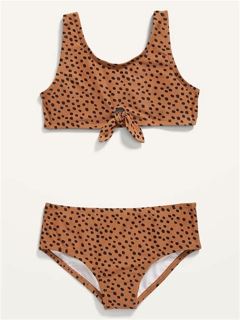 Old Navy Tie Front Bikini Swim Set For Girls