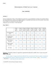 6 1 Ideal Gas Law Constant Lab Report Dr Z Edits Docx 2021