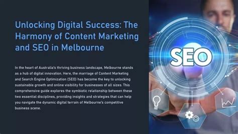 PPT Unlocking Digital Success The Harmony Of Content Marketing And