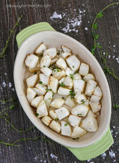 Low Carb Roasted Turnips Step Away From The Carbs