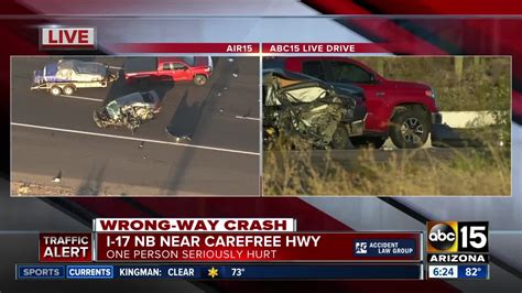 Wrong Way Crash Closes I 17 Nb Near Carefree Hwy