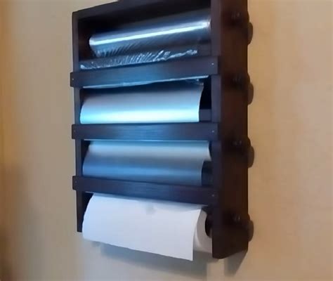 Versatile Multi Kitchen Roll Holder 7 Step Solid Diy Build