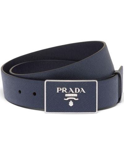 Blue Prada Belts For Men Lyst