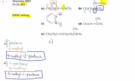 Iupac Names And Structures