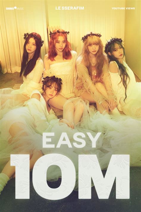 Le Sserafim、3rdミニアルバム『easy』がチャート1位を獲得！ 新曲「easy」mvは自己最短で1 000万再生を突破