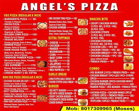 Menu At Angel S Pizza Kalyani