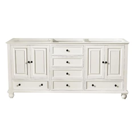 Avanity Thompson 72-in French white Bathroom Vanity Cabinet at Lowes.com