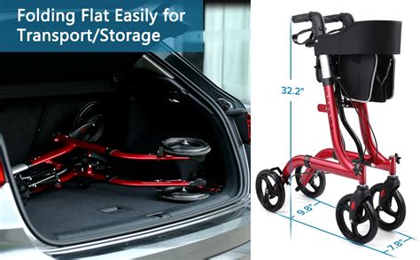 Rollator Walkers For Seniors Rollator Walker With Seat 8