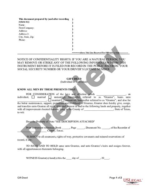 Texas T Deed For Individual To Individual Us Legal Forms