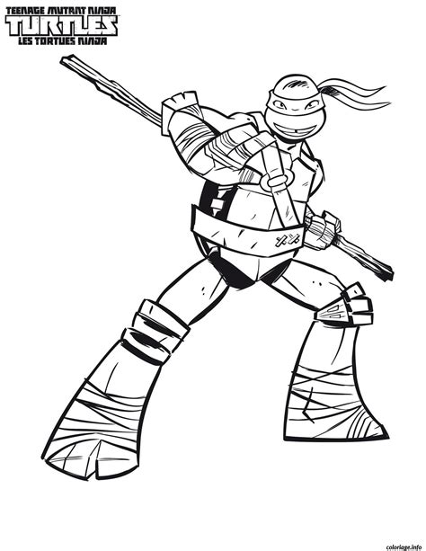 Coloriage Tortue Ninja Jecolorie