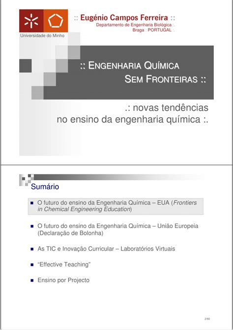 Pdf Engenharia Qu Mica Sem Fronteiras Novas Tend Ncias No Ensino Da