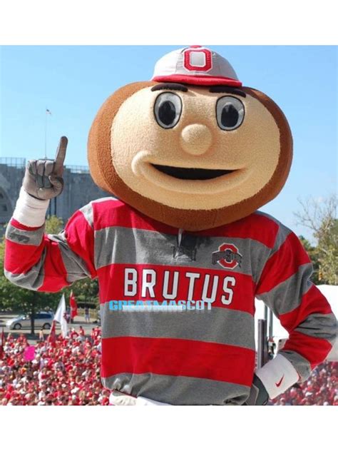 Ohio State University Brutus Buckeye Mascot Costume