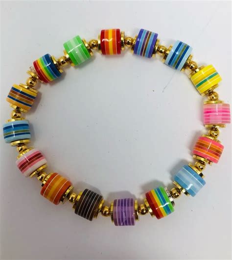 Acrylic Bead Bracelets Small Medium Etsy