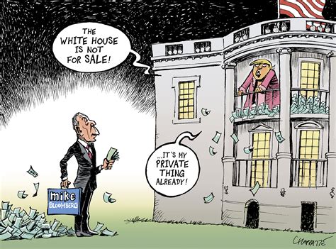 Political Cartoon U.S. Bloomberg buys presidency White House | The Week