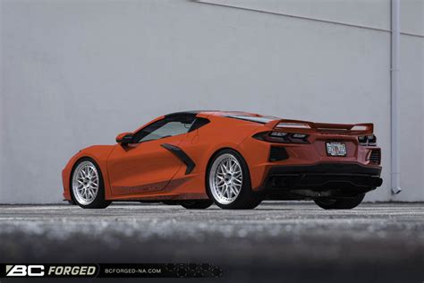 Chevrolet Corvette C8 Stingray Red Bc Forged Mle81 Wheel Front