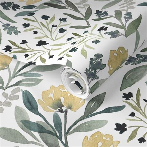 Yellow Floral Wallpaper