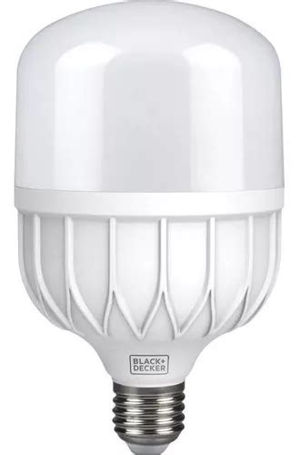 Lámpara LED de luz blanca de alta potencia 25 W color negro Decker 6