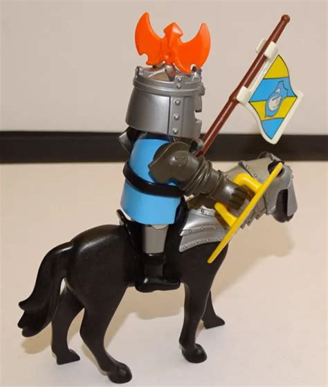 PLAYMOBIL LE CHEVALIER Du Cygne Cheval Armes Moyen Age Chateau