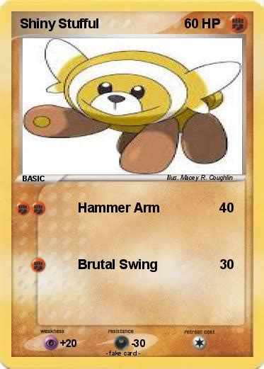 Pokémon Shiny Stufful - Hammer Arm - My Pokemon Card