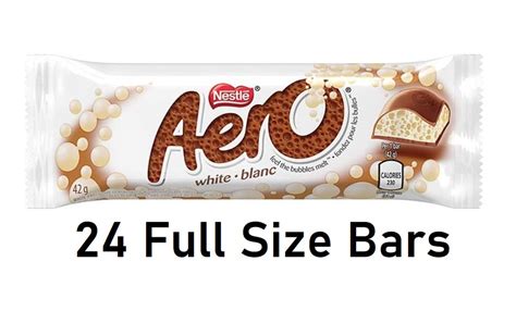 Aero White Chocolate Bars 42g/1.48oz Each 24 Full Size Bars