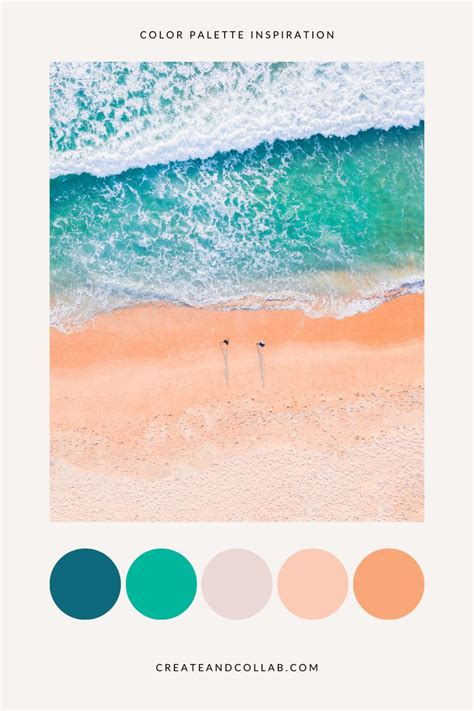 Beach Color Palette Inspiration | Beach color palettes, Color palette ...