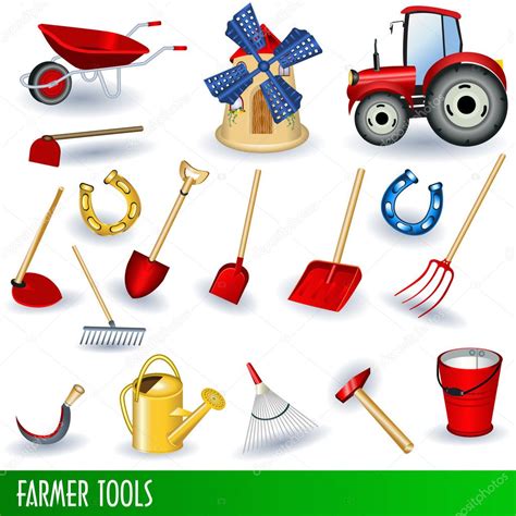 Farmer tools — Stock Vector © Stiven #4055574