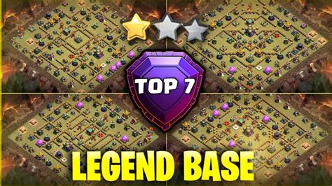 Top Th Legend War Base With Link Anti Star Th Pushing Base