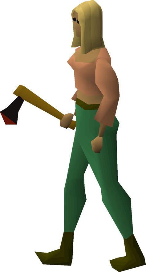 File Black Axe Equipped Female Png Osrs Wiki