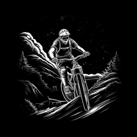 Premium Ai Image Arafed Mountain Biker Riding A Mountain Bike In The