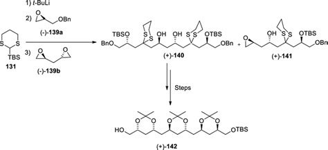 Alkylation Of Epoxides 138 And 139 With 1 3 Dithiane 131 As