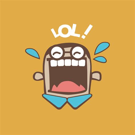 Laugh Out Loud Funny Character Illustration 12725215 Vector Art At Vecteezy