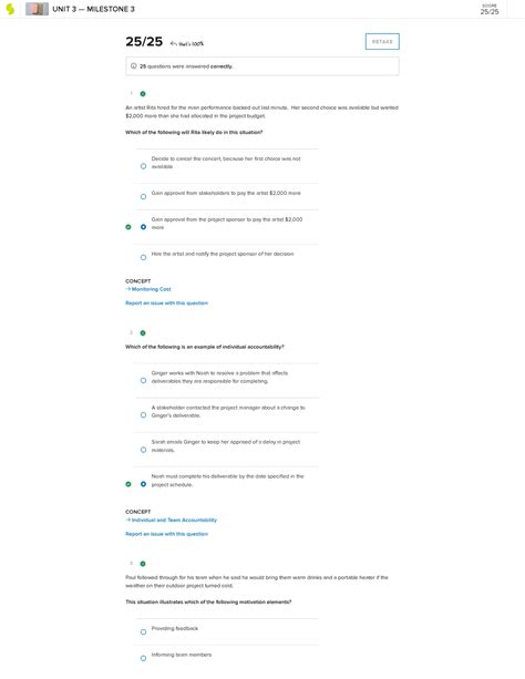 Milestone 3 25 Out Of 25 Correct 1 CONCEPT Monitoring Cost 2